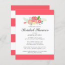 Recherche de stripe bridal shower invitations Fleurs