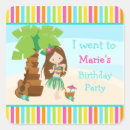 Search for brown haired girl stickers Birthday party