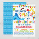 Search for waterslide birthday invitations Summer birthday party