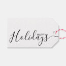 Search for holiday gift tags Typography