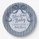 Search for denim plates Blue jean baby shower