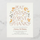 Search for leaf thanksgiving invitations Thanksgiving dinner party