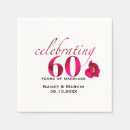 Search for 60th anniversary napkins Floral