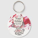 Search for rabbit rounded keychains Happy