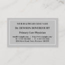 Recherche de professionnel médical cartes visite Classique