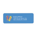 Search for beach flip flops return address labels Ocean