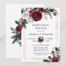 Recherche de winter rehearsal dinner invitations Floral