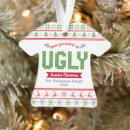 Search for tacky ornaments Ugly sweater