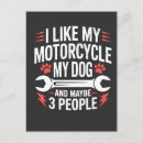Search for dog on motorcycle postcards Puppy