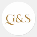 Search for bronze monogram stickers Simple