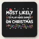 Recherche de jeu vidéo dessous de verres Noël