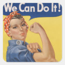 Search for strong women stickers Rosie the riveter