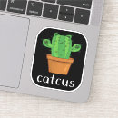 Recherche de cactus mignons autocollants Vert