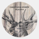 Search for deer in woods stickers Antler