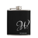 Recherche de monogramme flasques Noir