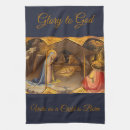Search for religious tea towels Nativity scene