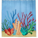Search for coral beach shower curtains Watercolor