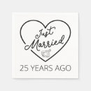 Recherche de 25 ans serviettes Anniversaire d'argent