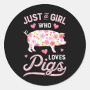 Search for pigs stickers Girl