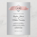 Search for silver foil wedding invitations Grey