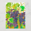 Search for purple grapes postcards Leaves