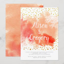 Search for coral reef wedding invitations Watercolor