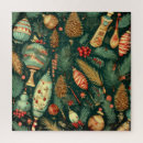 Search for christmas ornament puzzles Retro