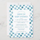 Search for dots invitations Baby blue