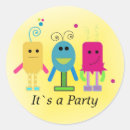 Search for fun monsters stickers Party