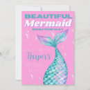 Search for mermaid editable invitations Cute