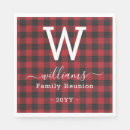 Search for buffalo check napkins Christmas party