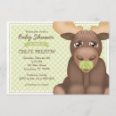 Search for moose baby shower invitations Green