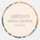 Search for modern floral pattern stickers Bridal shower