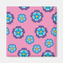 Search for violet floral magnets Pattern