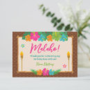 Search for luau thank you cards Hawaiian