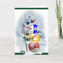 Search for billiard christmas cards Snowman