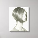 Recherche de cheveux impressions sur toile Coiffure