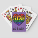 Search for gay pride playing cards Typography