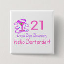 Search for 21 square buttons Twenty first birthday