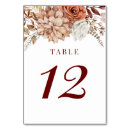 Search for fall wedding table cards Earth tones