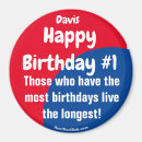 Search for number 1 magnets Birthday