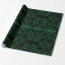 Search for black and green wrapping paper Halloween