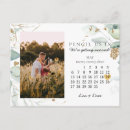 Search for calendar save the date postcards Gold