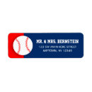 Search for baseball return address labels Blue