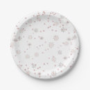 Search for pink snowflake plates Silver