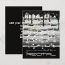 Search for black white music notes invitations Recital