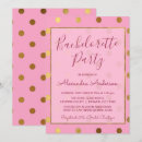 Search for gold foil bachelorette party invitations Pink