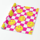 Search for happy face wrapping paper Retro