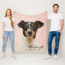 Search for add your own photo blankets Dog lover
