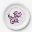 Search for pink dinosaur plates Party